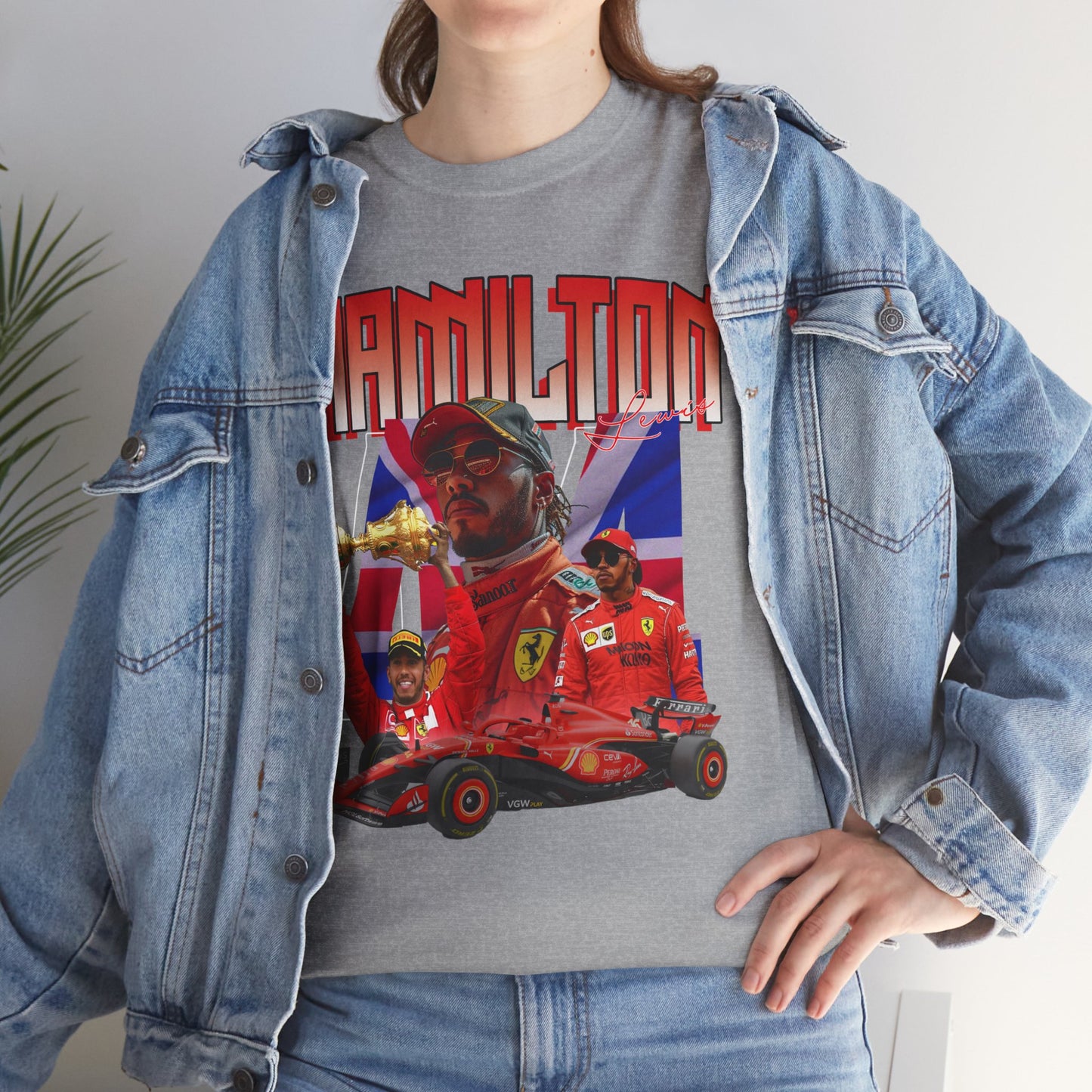 Lewis Hamilton - Retro Ferrari T-Shirt