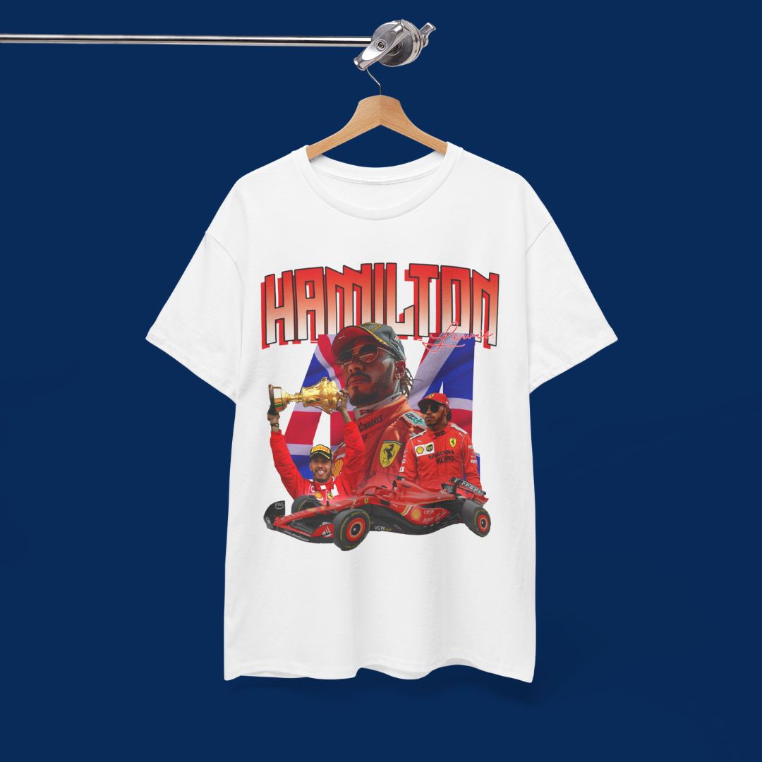 Lewis Hamilton - Retro Ferrari T-Shirt