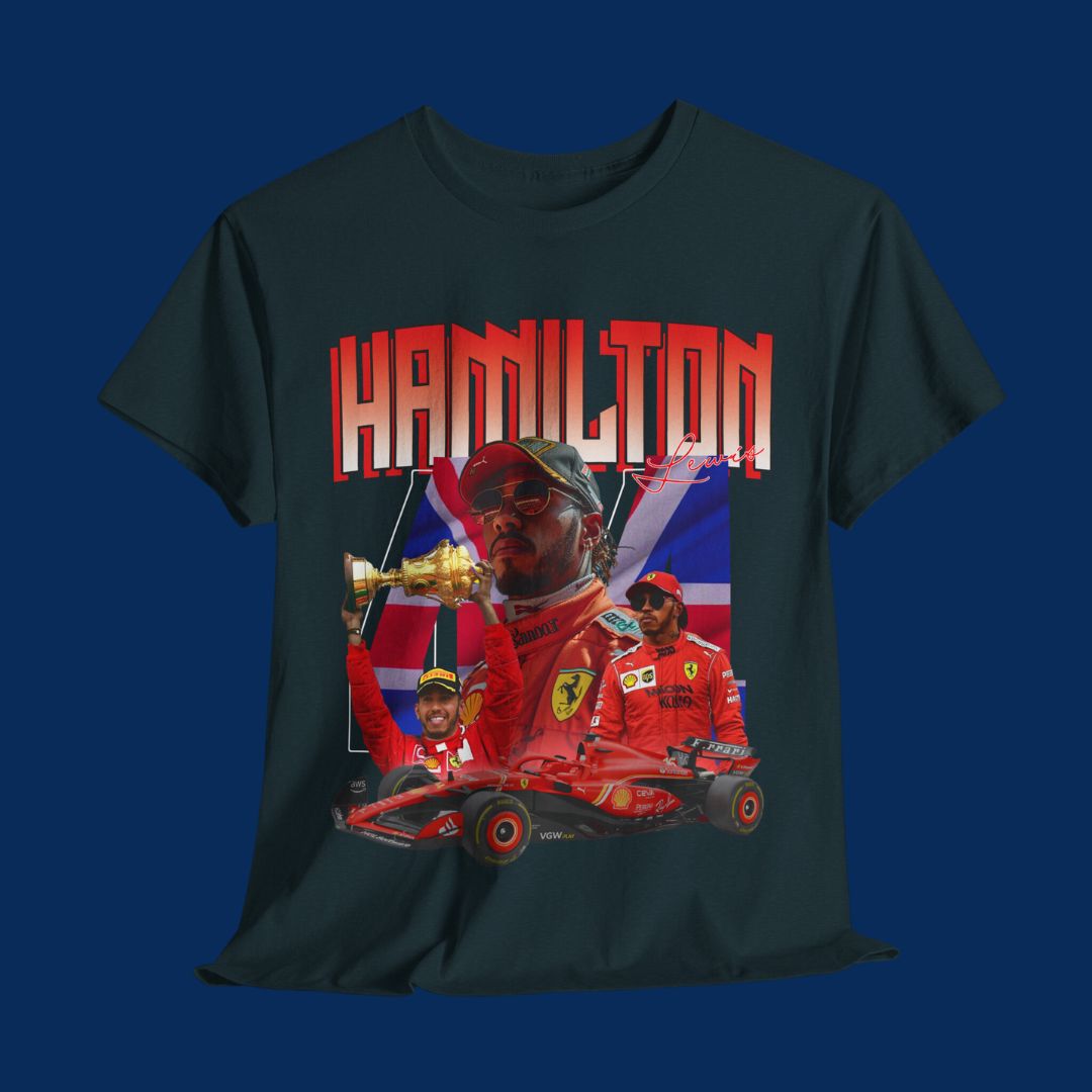 Lewis Hamilton - Retro Ferrari T-Shirt