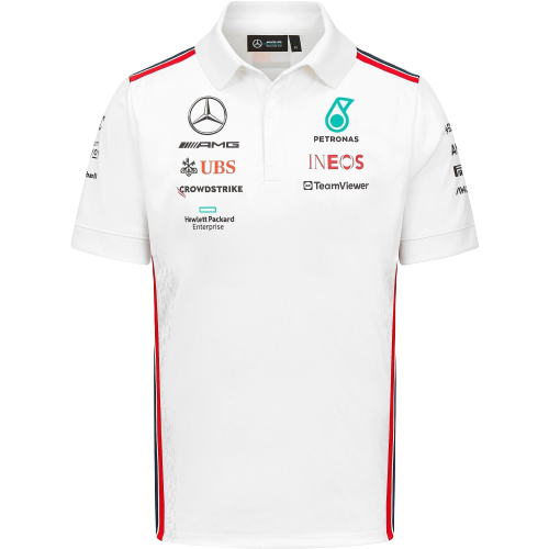 Mercedes AMG Petronas F1 2023 Team Polo - White