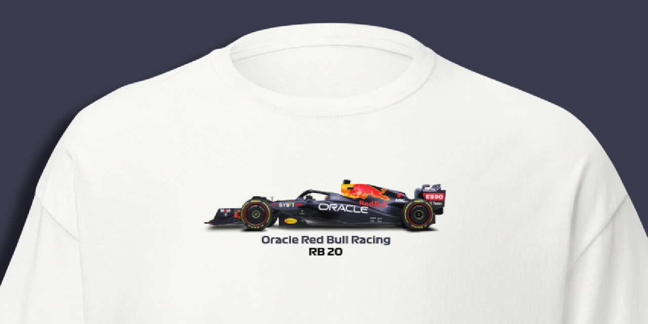 2024 Red Bull Racing RB20 T-Shirt - White/Black