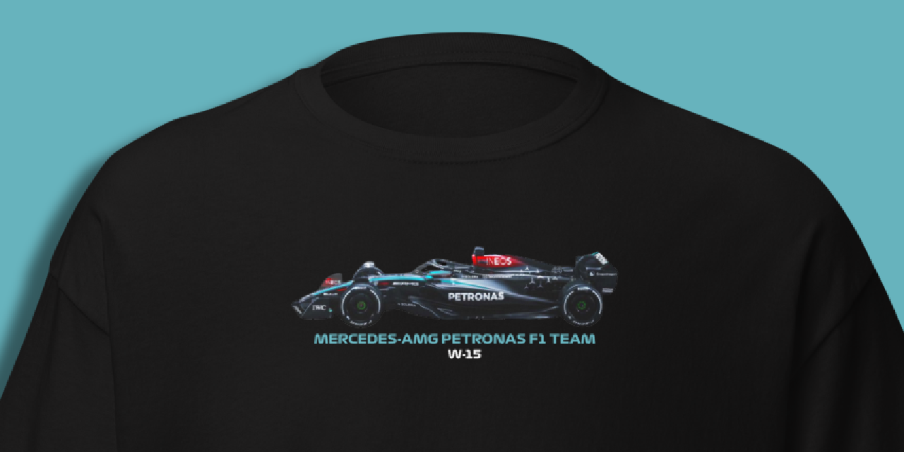 2024 Mercedes-AMG Formula 1 W15 T-Shirt - White/Black